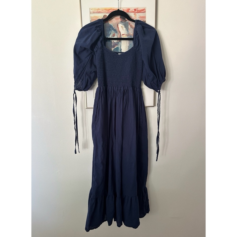 Honeydove easy smocked puff dress